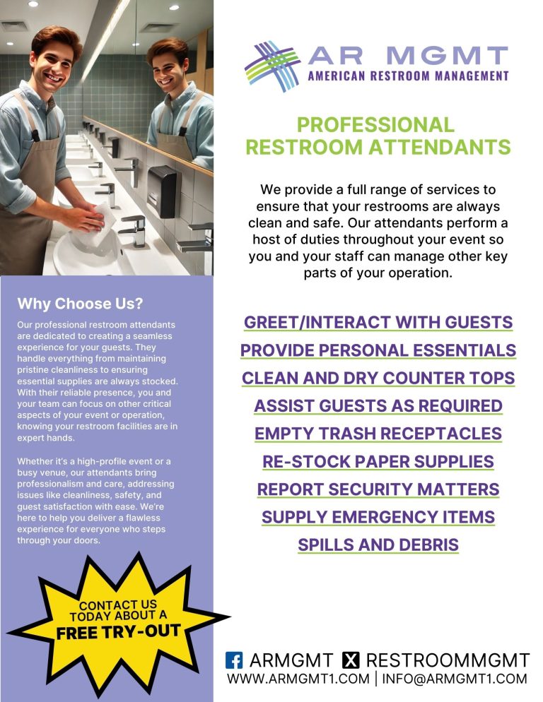 Elevate Your Restroom Experience with Professional Restroom Attendants