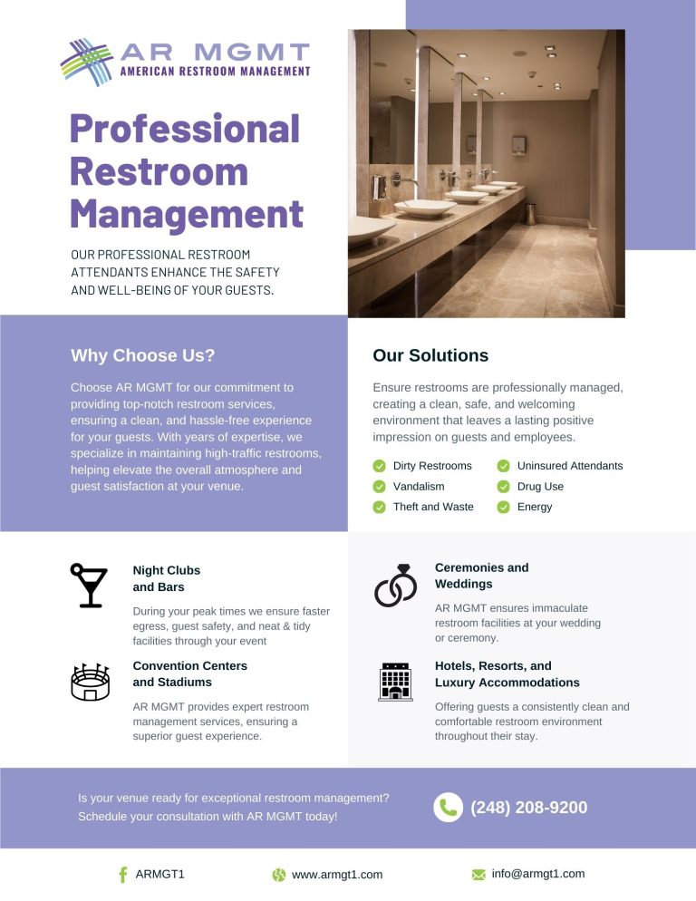 Professional Restroom Management: Elevating Cleanliness & Guest Satisfaction